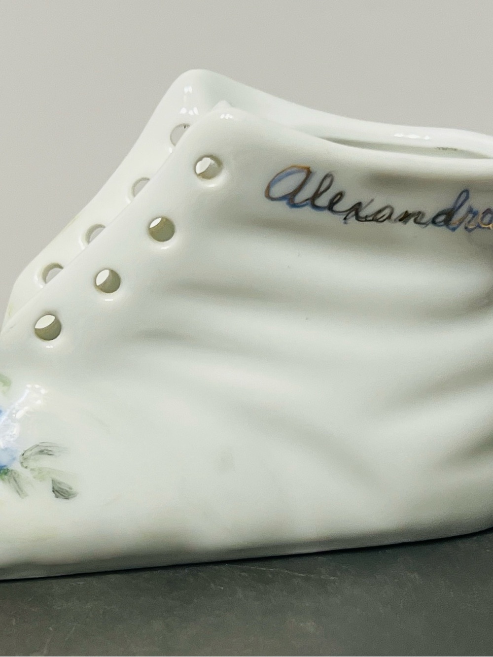 Vintage Porcelain Baby Shoe